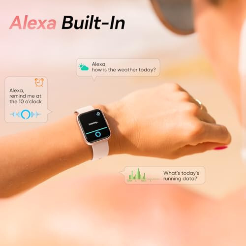 Fitpolo Smart Watches for Women, 1.8'' Alexa Built-in Fitness Tracker Watch with Bluetooth Calls, IP68 Waterproof, Heart Rate/Sleep/SpO2 Monitor, 110 Sports Modes Compatible with Android & iPhone - 4