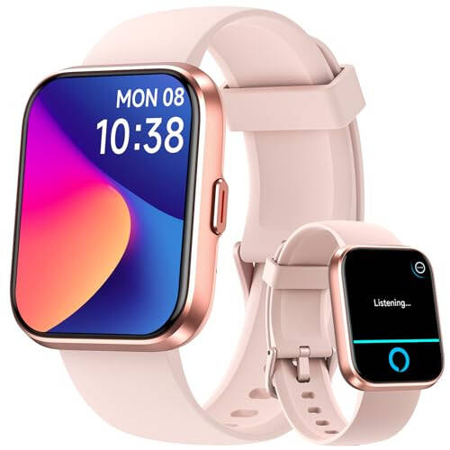 Fitpolo Smart Watches for Women, 1.8'' Alexa Built-in Fitness Tracker Watch with Bluetooth Calls, IP68 Waterproof, Heart Rate/Sleep/SpO2 Monitor, 110 Sports Modes Compatible with Android & iPhone - 2