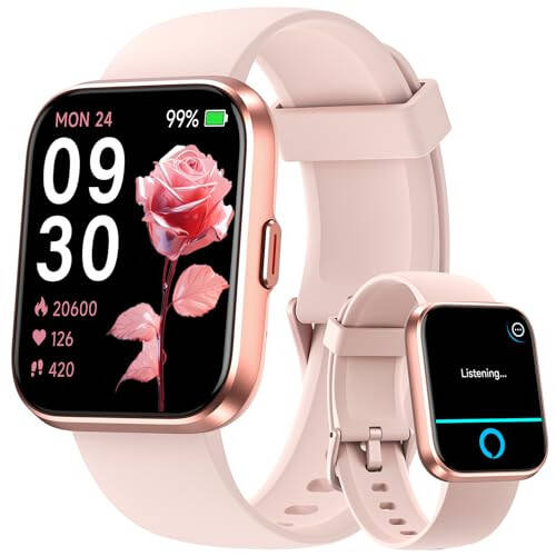 Fitpolo Smart Watches for Women, 1.8'' Alexa Built-in Fitness Tracker Watch with Bluetooth Calls, IP68 Waterproof, Heart Rate/Sleep/SpO2 Monitor, 110 Sports Modes Compatible with Android & iPhone - 6