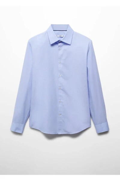 Fitted cotton Oxford shirt - 3