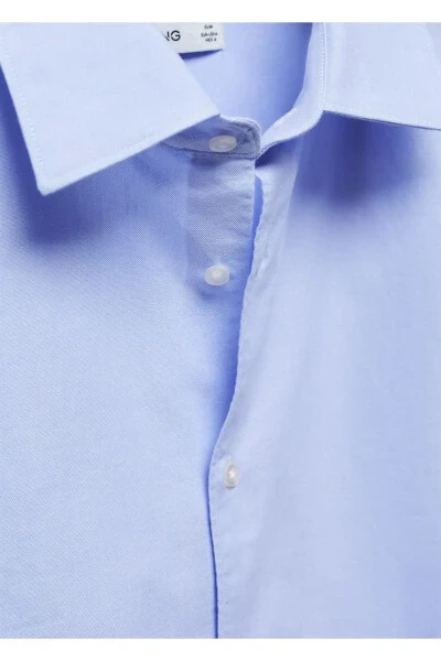 Fitted cotton Oxford shirt - 5