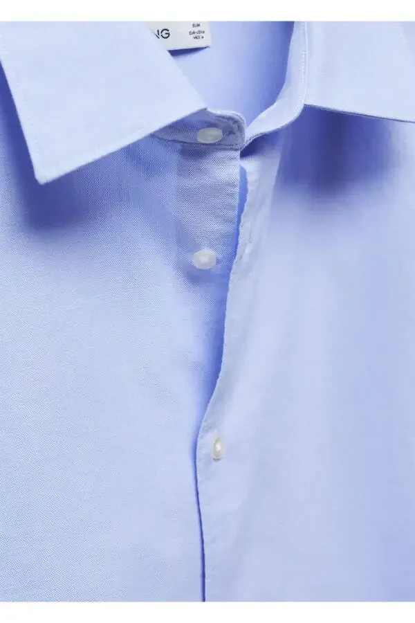 Fitted cotton Oxford shirt - 5