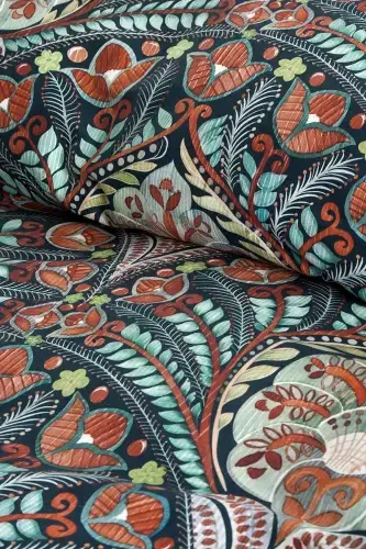 Fitted Sheet Duvet Cover Set Double Size Bohemian-Multicolor - 4