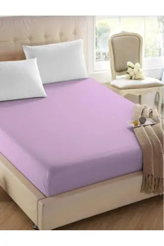 Fitted Sheet / RANFORCE / DOUBLE / PURPLE / ( ECO SERIES ) - 1