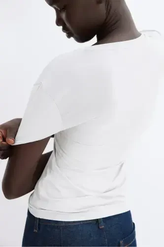 Fitted T-shirt - Light gray - 5