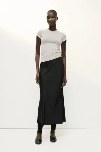 Fitted T-Shirt-Light gray - 2