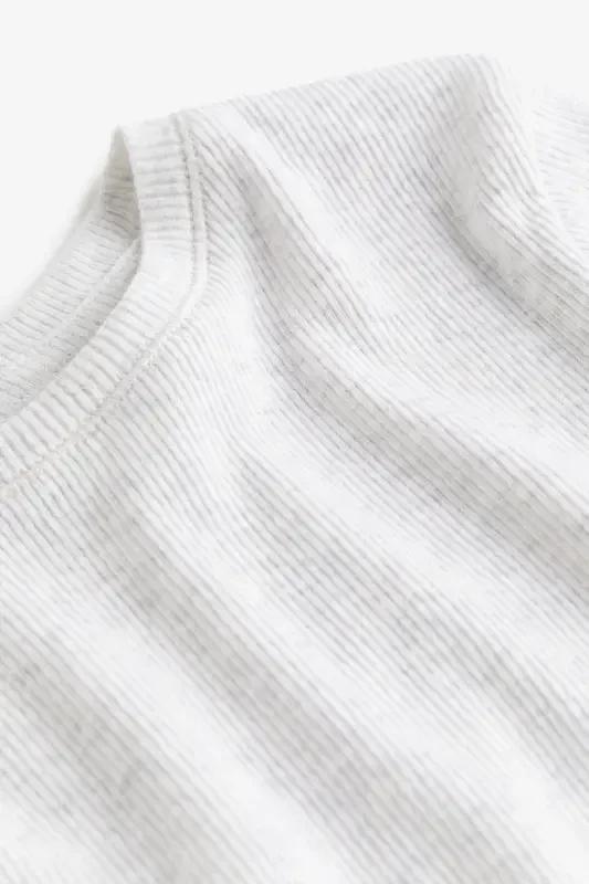 Fitted T-shirt - Light grey marl - 5