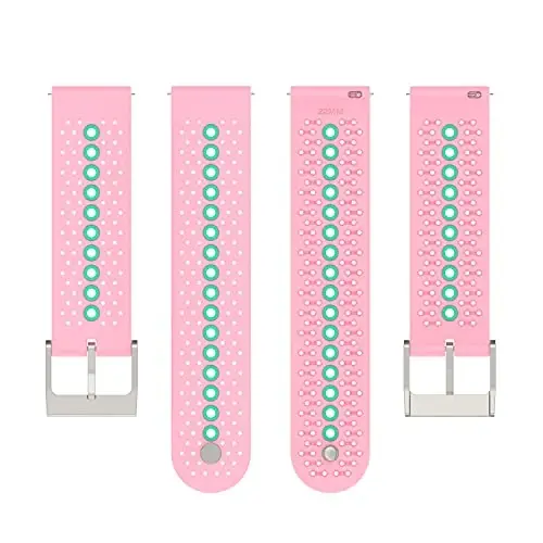 FitTurn 3PACK Bands Compatible with Cubitt CT4/CT2 Pro GPS Watch- Colorful Air Holes Design Quick Release Bands Sport Strap Wristband Silicone for Cubitt CT4/CT2 Pro GPS Smart Watch - 5