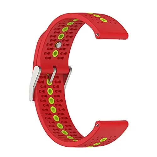 FitTurn 3PACK Bands Compatible with Cubitt CT4/CT2 Pro GPS Watch- Colorful Air Holes Design Quick Release Bands Sport Strap Wristband Silicone for Cubitt CT4/CT2 Pro GPS Smart Watch - 6