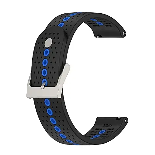 FitTurn 3PACK Bands Compatible with Cubitt CT4/CT2 Pro GPS Watch- Colorful Air Holes Design Quick Release Bands Sport Strap Wristband Silicone for Cubitt CT4/CT2 Pro GPS Smart Watch - 5