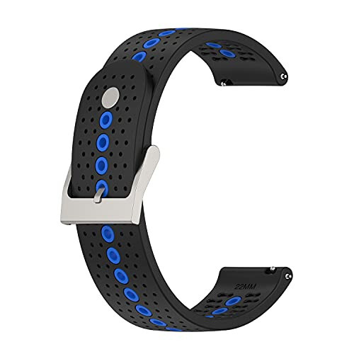 FitTurn 3PACK Bands Compatible with Cubitt CT4/CT2 Pro GPS Watch - Colorful Air Holes Design Quick Release Bands Sport Strap Wristband Silicone for Cubitt CT4/CT2 Pro GPS Smart Watch - 5