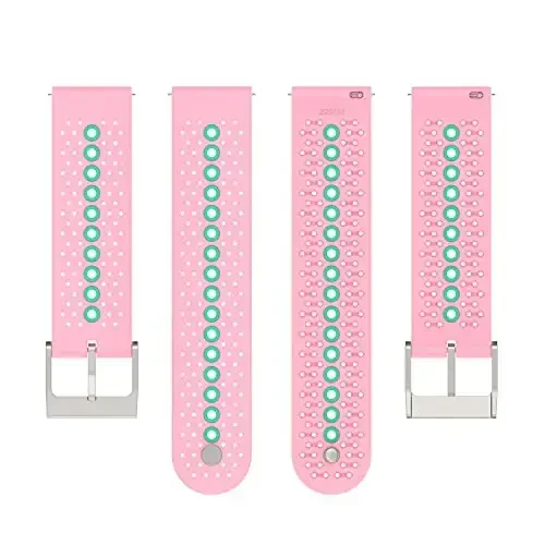 FitTurn 3PACK tasmalar Cubitt CT4/CT2 Pro GPS soati bilan mos keladi - Rangli havo teshiklari dizayni Tez chiqariladigan tasmalar Sport bilaguzuk Cubitt CT4/CT2 Pro GPS aqlli soati uchun silikon - 5