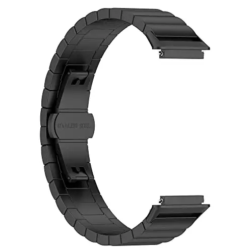 FitTurn FITVII Slim Smart Watch bilan mos keladigan zanglamaydigan po'latdan yasalgan metall soat tasmasi, sozlanishi metall bilaguzuklar FITVII Slim fitnes trekeri uchun aksessuarlar - 5