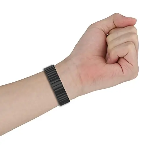 FitTurn FITVII Slim Smart Watch bilan mos keladigan zanglamaydigan po'latdan yasalgan metall soat tasmasi, sozlanishi metall bilaguzuklar FITVII Slim fitnes trekeri uchun aksessuarlar - 7