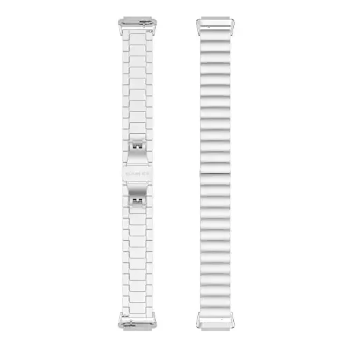 FitTurn Replacement Metal Watch Band Compatible with FITVII Slim Smart Watch Stainless Steel Metal Watch Link Band Adjustable Metal Wristbands Accessories for FITVII Slim Fitness Tracker - 6