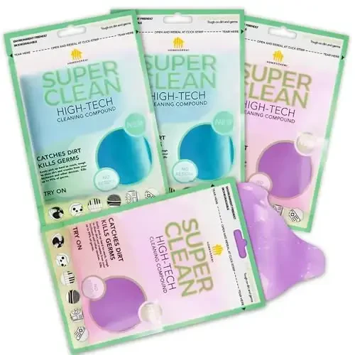 FiveJoy Car Cleaning Gels, 4-Pack Universal Auto Detailing Tools Car Interior Cleaner Putty, Dust Cleaning Mud for PC Tablet Laptop Keyboard, Camera, Printers, Calculator - 320g (2.8oz/pcs) - 1