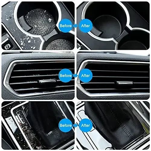 FiveJoy avtomobil tozalash gellari, 4 dona universal avto detallash asboblari Avtomobil ichki qismini tozalash uchun mastika, PC planshet noutbuk klaviaturasi, kamera, printerlar, kalkulyator uchun chang tozalash loyi - 320g (2,8oz / dona) (pushti) - FIVEJOY (1)