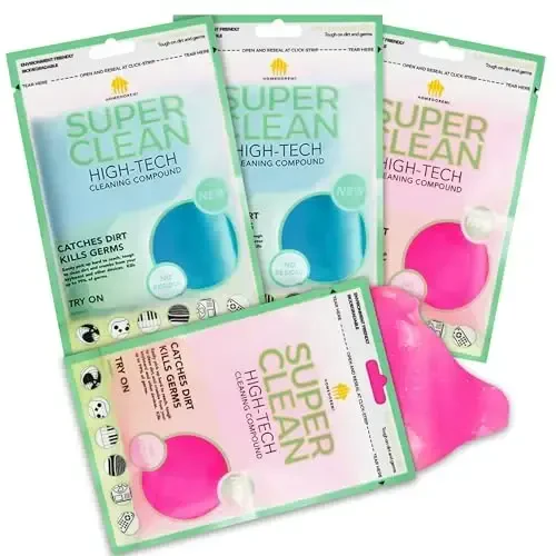 FiveJoy Car Cleaning Gels, 4-Pack Universal Auto Detailing Tools Car Interior Cleaner Putty, Dust Cleaning Mud for PC Tablet Laptop Keyboard, Camera, Printers, Calculator - 320g (2.8oz/pcs) - 1