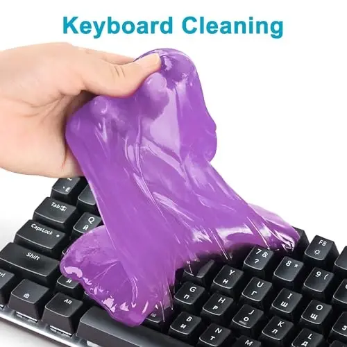 FiveJoy Car Cleaning Gels, 4-Pack Universal Auto Detailing Tools Car Interior Cleaner Putty, PC planshet noutbuk klaviaturasi, kamera, printerlar, kalkulyator uchun chang tozalash loyi - 320g (2.8oz/dona) - 6