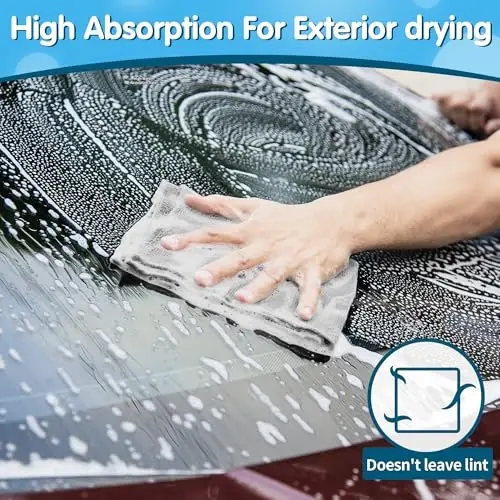 FIXSMITH Grey Microfiber Cleaning Cloth, Pack of 50, 16