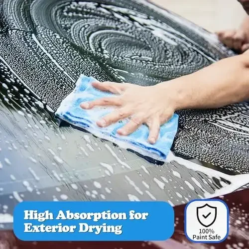 FIXSMITH Shop Towels, Microfiber Cleaning Cloth Bulk, 200 Pack Microfiber Towels for Cars, All-Purpose Absorbent Cleaning Rags, Dust Cloth for Automotive, Mechanic, Garage, Bar, 11.5 x 11.5 inch - 5