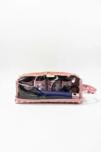 Fiyonk Airwrap Uyumlu ve Tüm Saç Şekillendiriniz için XL Boy Çanta Seyahat Çantası-Pembe12 