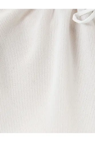 Fiyonk Detaylı Bluz Fırfırlı Kısa Kollu - 6