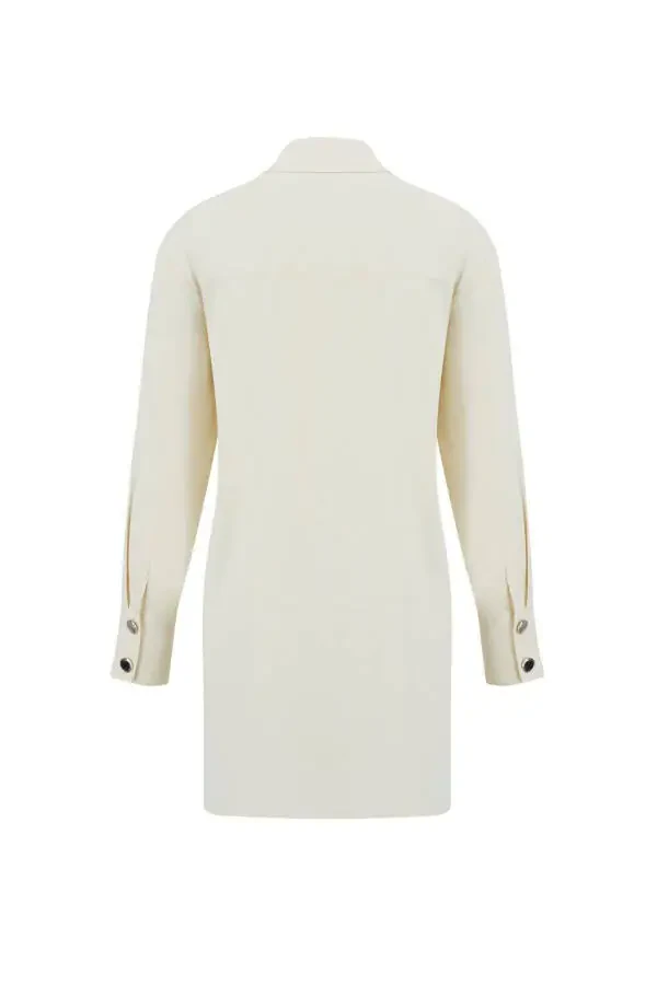 Fiyonklu Naturel Kumaşlı Tunik 24k4300 Aytaşı - 2