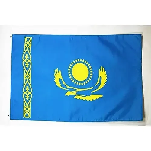 Флаг Казахстана 2' x 3' - Казахстанские флаги 60 x 90 см - Знамя 2x3 фута - AZ FLAG 