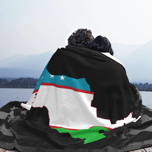 Flag Map of Uzbekistan Ultra-Soft Micro Fleece Throw Blanket Lightweight Blanket for Sofa Couch Chair Bedroom 80