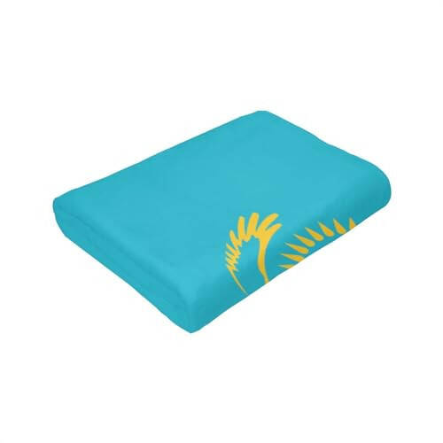 Flag of Kazakhstan Blanket Sofa Bedding Ultra-Soft Micro Fleece Blanket 40