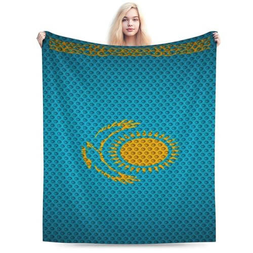 Flag of Kazakhstan Throw Blanket 50