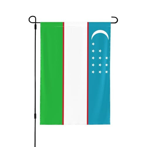 Flag of Uzbekistan Garden Flags for Outside 12.5