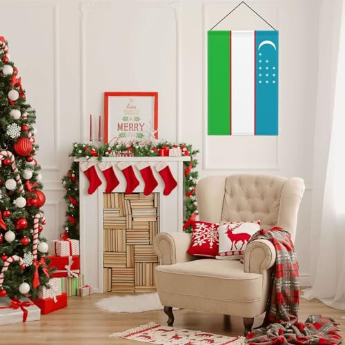 Flag of Uzbekistan Garden Flags for Outside 12x18 Inch Double Sided Welcome Spring Summer Garden Flag Durable Patio Lawn Seasonal Decor Flag - 5