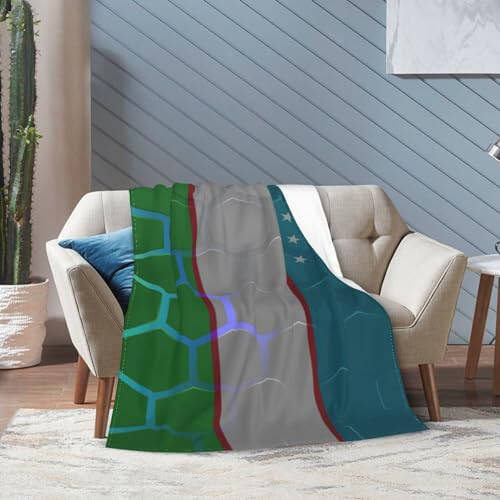 Flag of Uzbekistan Throw Blanket 40