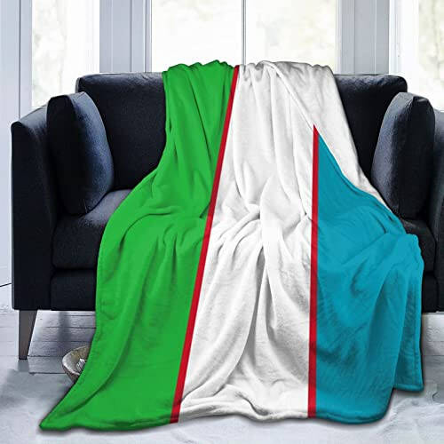 Flag of Uzbekistan Throw Blanket for Couch Bed Sofa Super Soft Cozy Throw Blanket 50