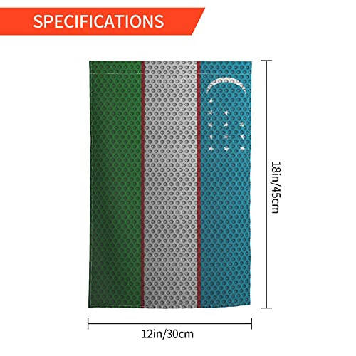 Флаг Узбекистана Садовый Флаг 12x18 Дюймов Двухсторонний Наружный Декор Фермы Баннер Двор Приветственные Флаги - 4