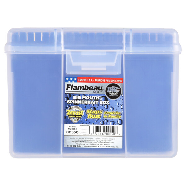 Flambeau Outdoors, 550 Katta Big Mouth Spinnerbait qutisi, foydali quti, 1 dona, plastik. - 3