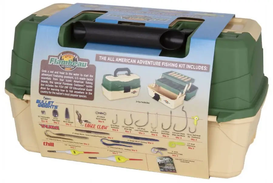 Flambeau Outdoors Fishing Tackle Box and Bait Storage Kit Two Tray - 2