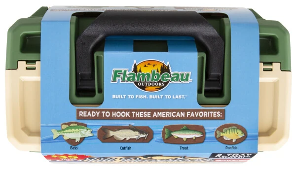 Flambeau Outdoors Fishing Tackle Box and Bait Storage Kit Two Tray - 5