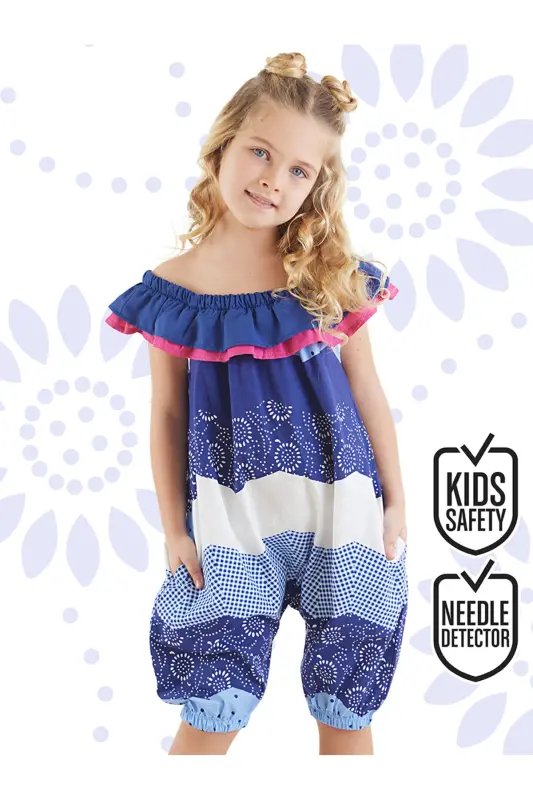 Flamenko Qiz Bolalar Poplin Tulum - DENOKIDS