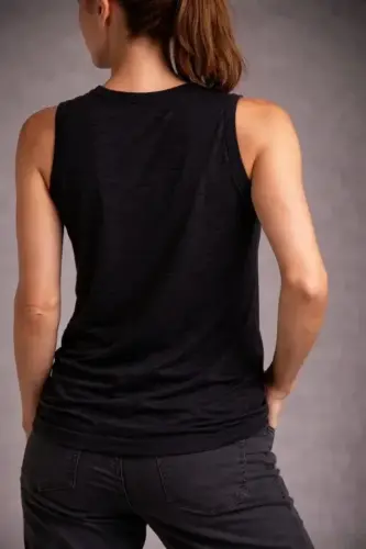 Flamlı Kumaş Sıfır Kolsuz Atlet Basic Spor Üst, Günlük Ve Fitness Kullanımına Uygun - Siyah - BÜYÜKBEDENIZ (1)