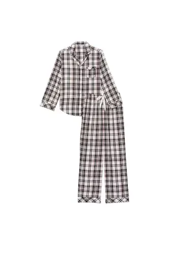 Flanel uzun pijama to'plami - 3