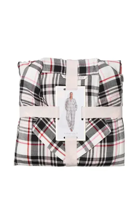 Flanel uzun pijama to'plami - 4