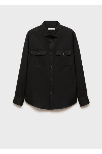 Flannel Regular Fit Jacket with Pockets - 3