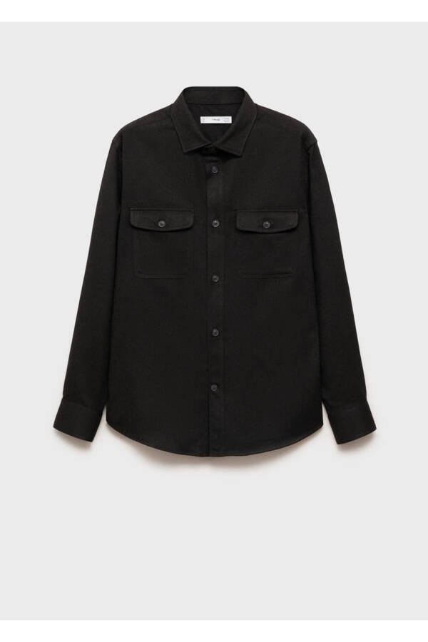 Flannel Regular Fit Jacket with Pockets - 3