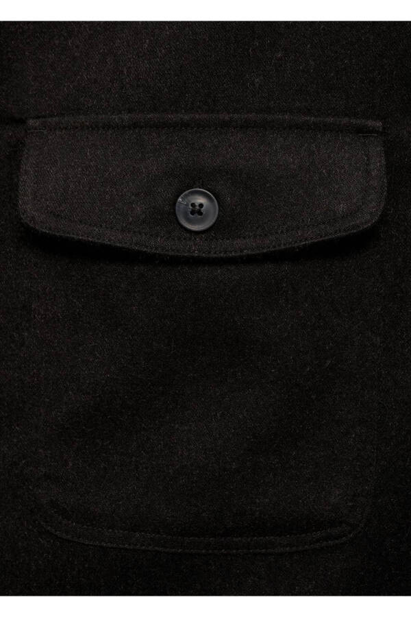 Flannel Regular Fit Jacket with Pockets - 5