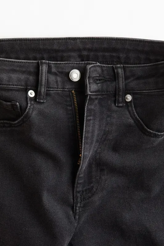 Flared High Jeans-Siyah/Soluk - 5