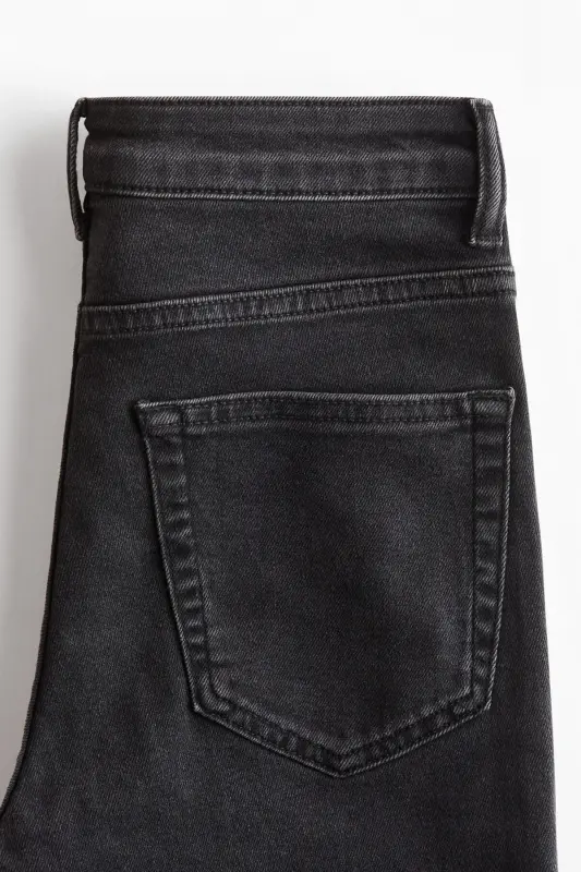 Flared High Jeans-Siyah/Soluk - 6