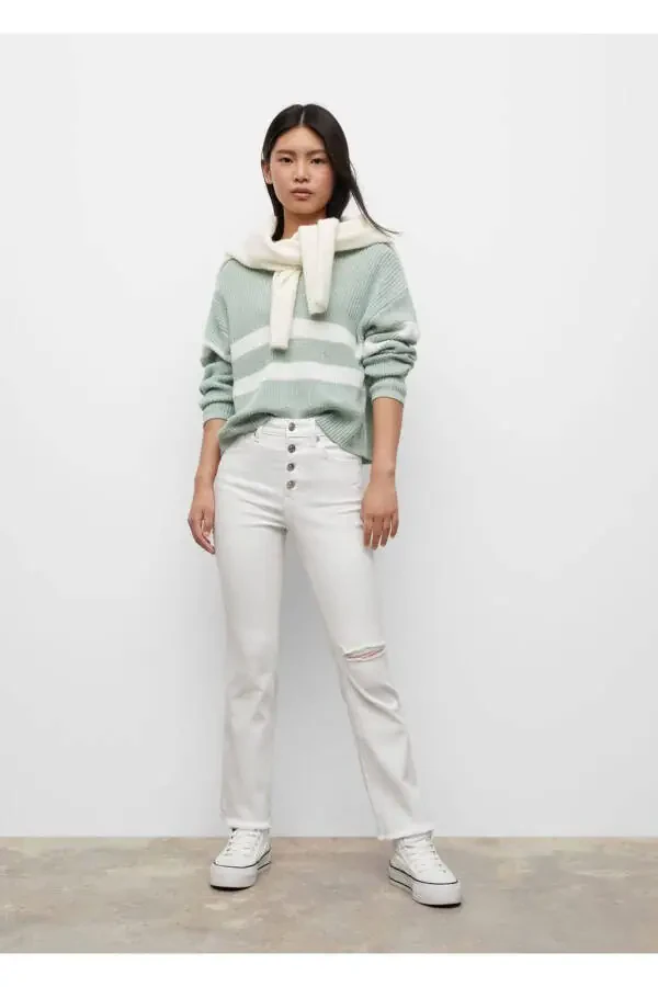 Flared Jean Pants - 1